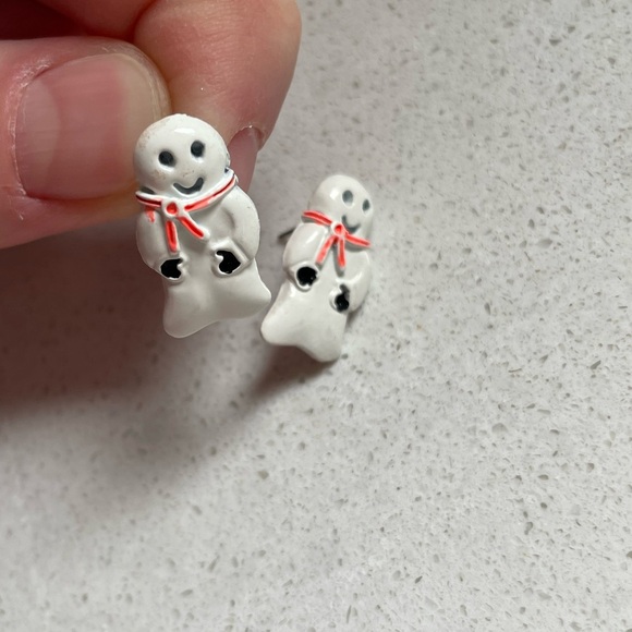 Handmade Ghost Earrings - Picture 1 of 4